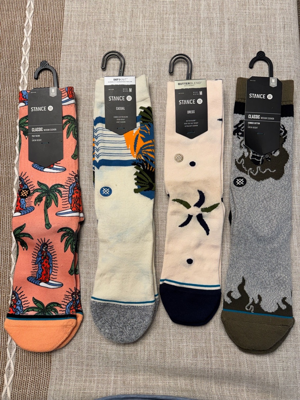 Stance Socks Men's Med 6-8.5 NWT